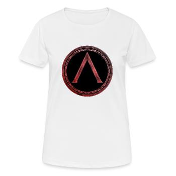 Sparta Lambda symbol Celtic fire red - Women's Breathable T-Shirt - white - Front - AI Model Female 172 dark (172cm)