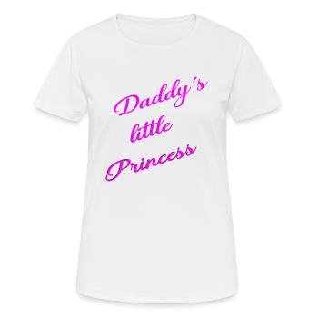 Daddy's Princess - Women's Breathable T-Shirt - white - Front - AI Model Female 172 dark (172cm)