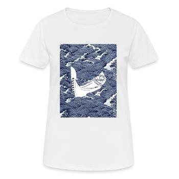 Gondel Japan - Frauen T-Shirt atmungsaktiv - Weiß - Vorne - AI Model Female 172 dark (172cm)