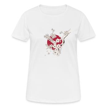 Kunst Japans - Japanische Kunst - Frauen T-Shirt atmungsaktiv - Weiß - Vorne - AI Model Female 172 dark (172cm)