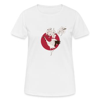 Kunst Japans - Japanische Kunst - Frauen T-Shirt atmungsaktiv - Weiß - Vorne - AI Model Female 172 dark (172cm)