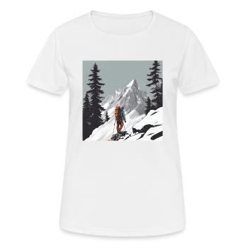 Alpinisme - T-shirt respirant Femme - blanc - Devant - AI Model Female 172 dark (172cm)