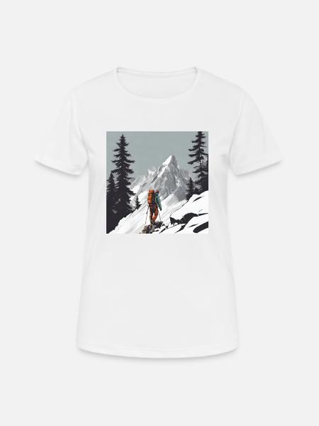 Alpinisme - T-shirt respirant Femme - blanc