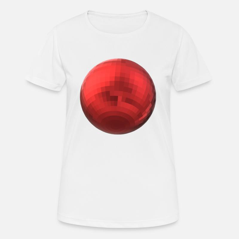 Red Sphere - Women's Breathable T-Shirt - white