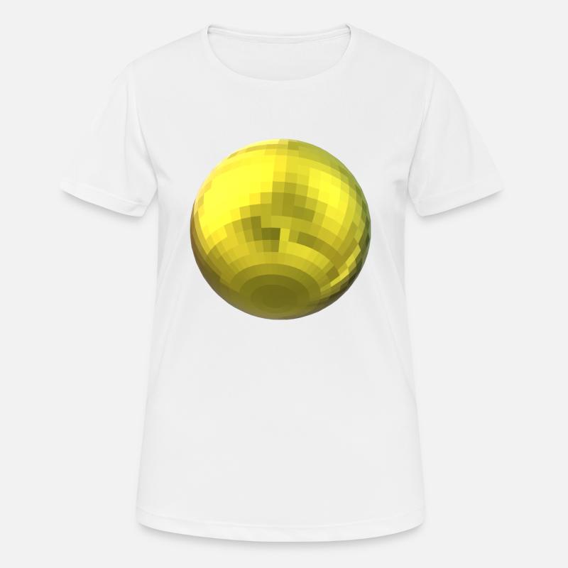 yellow ball - Women's Breathable T-Shirt - white