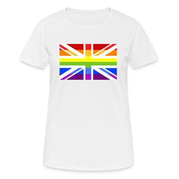 Pride UK No 2 - Frauen T-Shirt atmungsaktiv - Weiß - Vorne - AI Model Female 172 dark (172cm)