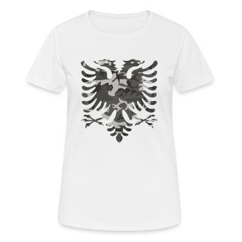 Albanian Eagle - Women's Breathable T-Shirt - white - Front - AI Model Female 172 dark (172cm)