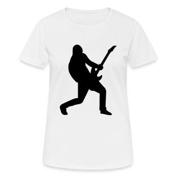 Guitar player eu - Women's Breathable T-Shirt - white - Front - AI Model Female 172 dark (172cm)