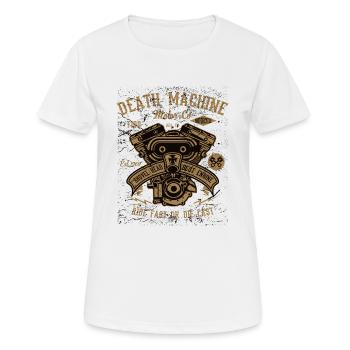 Death Machine - T-shirt respirant Femme - blanc - Devant - AI Model Female 172 dark (172cm)
