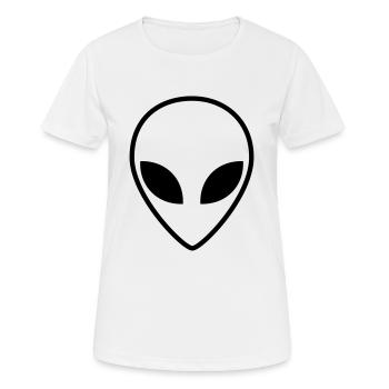 Alien - Frauen T-Shirt atmungsaktiv - Weiß - Vorne - AI Model Female 172 dark (172cm)