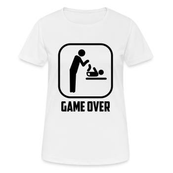 game over - Frauen T-Shirt atmungsaktiv - Weiß - Vorne - AI Model Female 172 dark (172cm)
