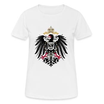Aigle impérial 1889 - T-shirt respirant Femme - blanc - Devant - AI Model Female 172 dark (172cm)