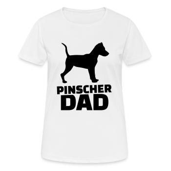 Pinscher Dad - T-shirt respirant Femme - blanc - Devant - AI Model Female 172 dark (172cm)