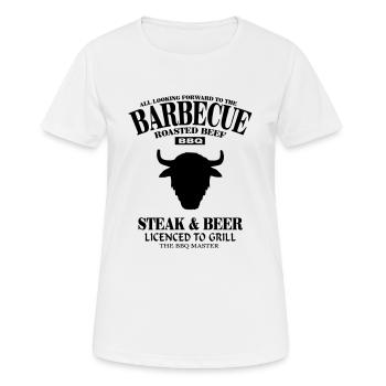 Barbecue - T-shirt respirant Femme - blanc - Devant - AI Model Female 172 dark (172cm)