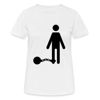ball chains - Women's Breathable T-Shirt - white - Front - AI Model Female 172 dark (172cm)