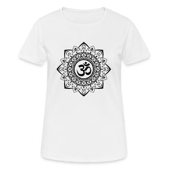 Om Design - T-shirt respirant Femme - blanc - Devant - AI Model Female 172 dark (172cm)