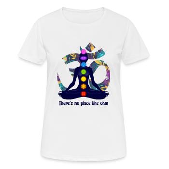 Ohm Yoga - Women's Breathable T-Shirt - white - Front - AI Model Female 172 dark (172cm)