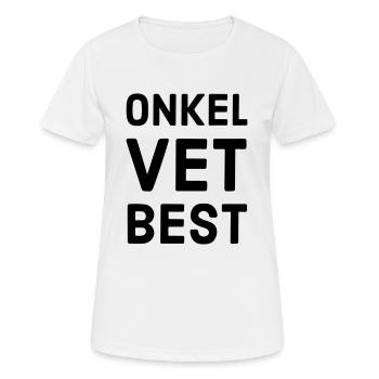 Uncle knows best - Women's Breathable T-Shirt - white - Front - AI Model Female 172 dark (172cm)