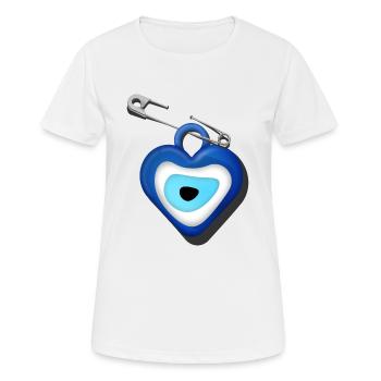 Nazar - Frauen T-Shirt atmungsaktiv - Weiß - Vorne - AI Model Female 172 dark (172cm)