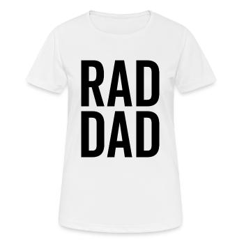 Rad Dad - Frauen T-Shirt atmungsaktiv - Weiß - Vorne - AI Model Female 172 dark (172cm)