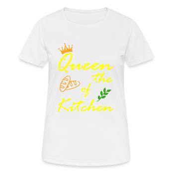 Kochen backen Food Kitchen - Frauen T-Shirt atmungsaktiv - Weiß - Vorne - AI Model Female 172 dark (172cm)