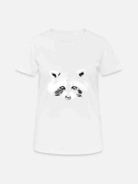 raccoon - Women's Breathable T-Shirt - white