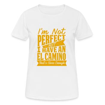 ICH HABE EL CAMINO - Frauen T-Shirt atmungsaktiv - Weiß - Vorne - AI Model Female 172 dark (172cm)