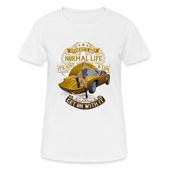 vie normale - T-shirt respirant Femme - blanc - Devant - AI Model Female 172 dark (172cm)