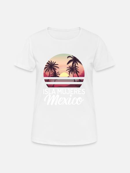 ISLA MUJERES MEXICO T-SHIRT - Women's Breathable T-Shirt - white
