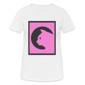 Chat rose - T-shirt respirant Femme - blanc - Devant - AI Model Female 172 dark (172cm)
