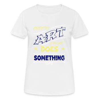 langage informatique - T-shirt respirant Femme - blanc - Devant - AI Model Female 172 dark (172cm)