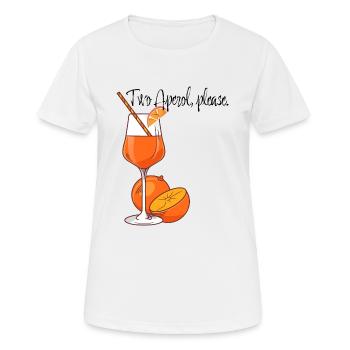 Schickes Shirt Sommer Getränk genießen - Frauen T-Shirt atmungsaktiv - Weiß - Vorne - AI Model Female 172 dark (172cm)