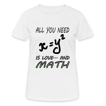 Mathématiques Mathématiciens Étudier Math Cadeau - T-shirt respirant Femme - blanc - Devant - AI Model Female 172 dark (172cm)