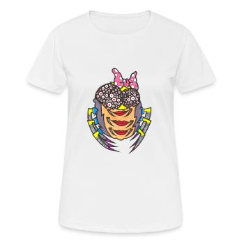 Spinnen Frau - Frauen T-Shirt atmungsaktiv - Weiß - Vorne - AI Model Female 172 dark (172cm)