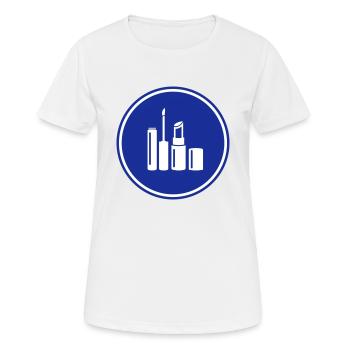 Make Up Cosmetics Icon - Women's Breathable T-Shirt - white - Front - AI Model Female 172 dark (172cm)