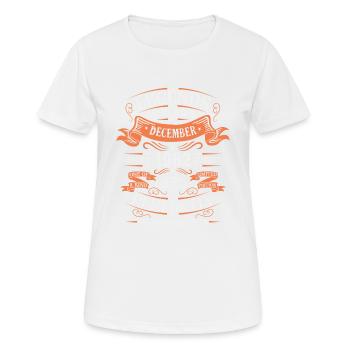 Die Legenden wurden im Dezember 1962 geboren Geschenk - Frauen T-Shirt atmungsaktiv - Weiß - Vorne - AI Model Female 172 dark (172cm)