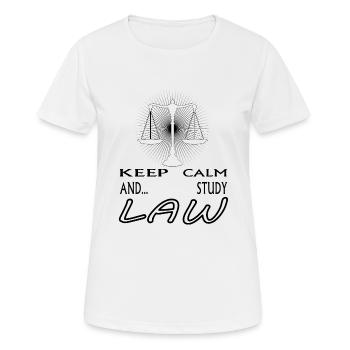 Jura studieren Jura-Student Anwalt Geschenkidee - Frauen T-Shirt atmungsaktiv - Weiß - Vorne - AI Model Female 172 dark (172cm)