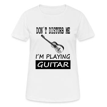Guitar Playing Guitar Player Musical Instrument - Women's Breathable T-Shirt - white - Front - AI Model Female 172 dark (172cm)
