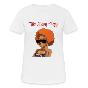 Too Darn Foxy - Red Head Chick - Women's Breathable T-Shirt - white - Front - AI Model Female 172 dark (172cm)