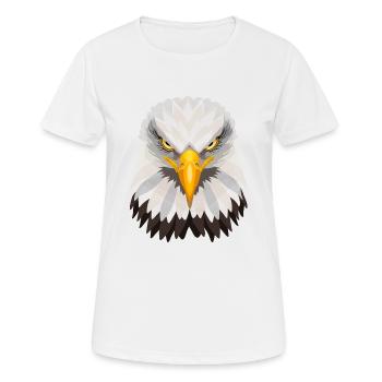 Bald eagle - Women's Breathable T-Shirt - white - Front - AI Model Female 172 dark (172cm)