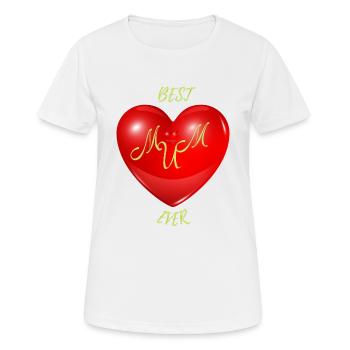 Beste Mama aller Zeiten essentielle Liebe bester Muttertag - Frauen T-Shirt atmungsaktiv - Weiß - Vorne - AI Model Female 172 dark (172cm)