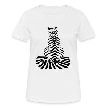 TIGRE - T-shirt respirant Femme - blanc - Devant - AI Model Female 172 dark (172cm)