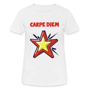 CARPE DIEM - T-shirt respirant Femme - blanc - Devant - AI Model Female 172 dark (172cm)