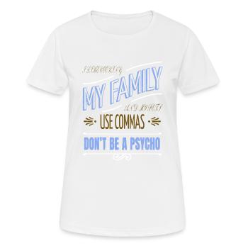 write book cool copywriter editor coffeecups - Women's Breathable T-Shirt - white - Front - AI Model Female 172 dark (172cm)