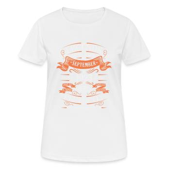 September 1923 Originelle Geburtstagsgeschenkidee - Frauen T-Shirt atmungsaktiv - Weiß - Vorne - AI Model Female 172 dark (172cm)