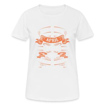 Years of excellence April 2000 Gift - Women's Breathable T-Shirt - white - Front - AI Model Female 172 dark (172cm)