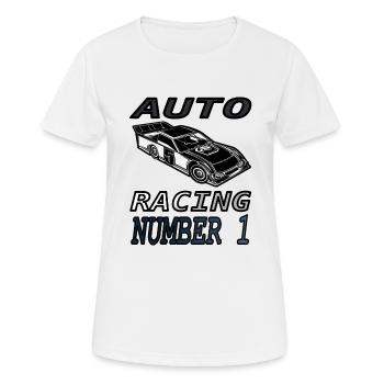 Citation du pilote de course de course Cadeau de course automobile - T-shirt respirant Femme - blanc - Devant - AI Model Female 172 dark (172cm)