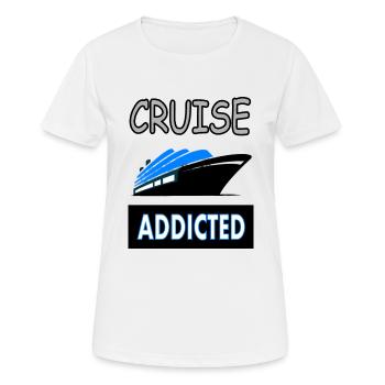Idée cadeau de croisière pour les vacanciers de croisière - T-shirt respirant Femme - blanc - Devant - AI Model Female 172 dark (172cm)