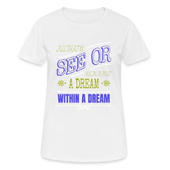 art book cat wine book children a time readers - Women's Breathable T-Shirt - white - Front - AI Model Female 172 dark (172cm)