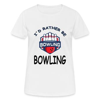 Kegel Bowling kegeln Kegeltour Kegelbahn Geschenk - Frauen T-Shirt atmungsaktiv - Weiß - Vorne - AI Model Female 172 dark (172cm)